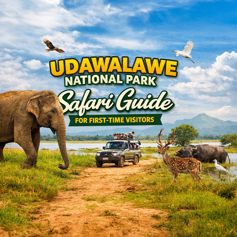 Udawalawe National Park safari with elephants and wildlife in Sri Lanka